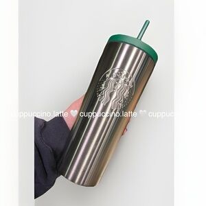 💚NEW🩶Starbucks Limited Edition Silver 1971 Heritage Roast SS Cold Cup Tumbler